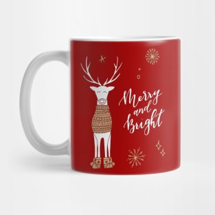 Merry and Bright Deer Mug